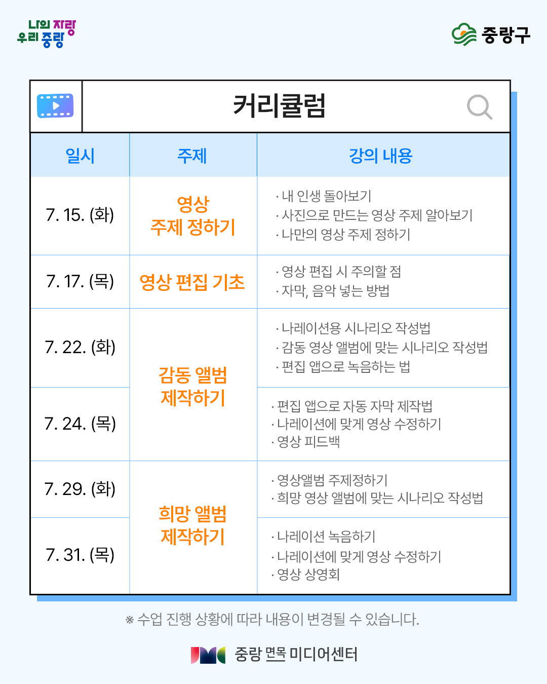커리큘럼