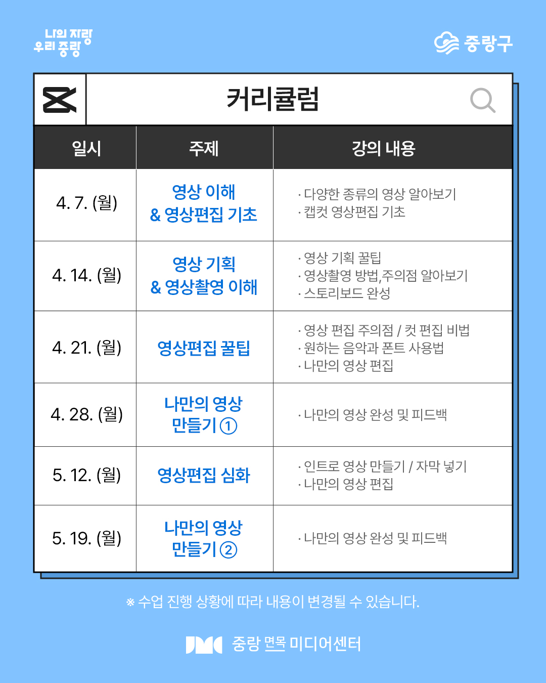커리큘럼