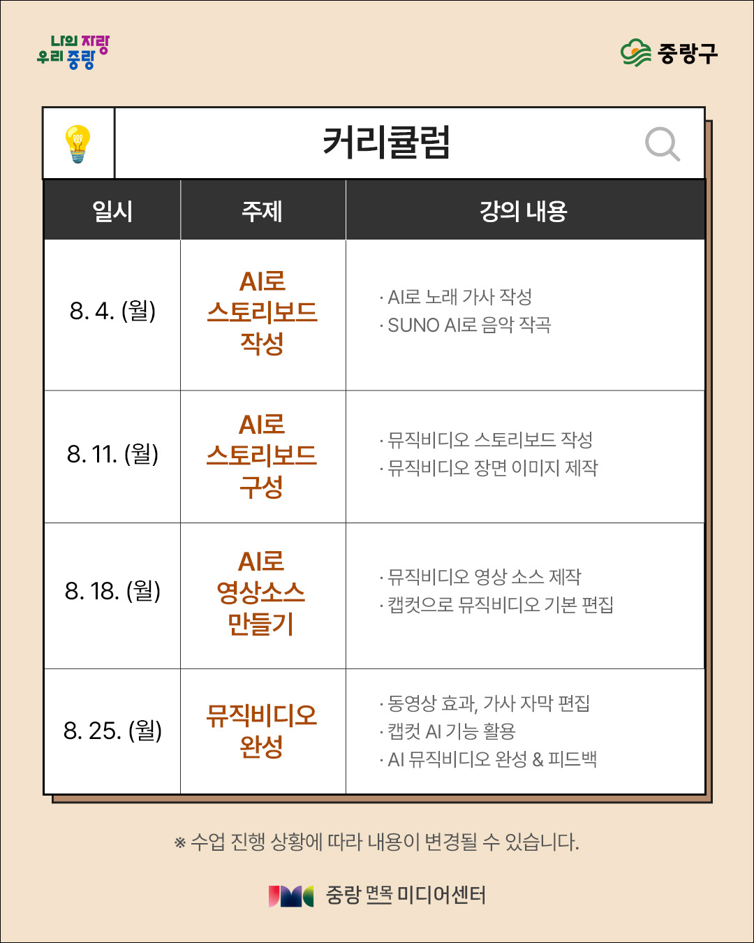 커리큘럼