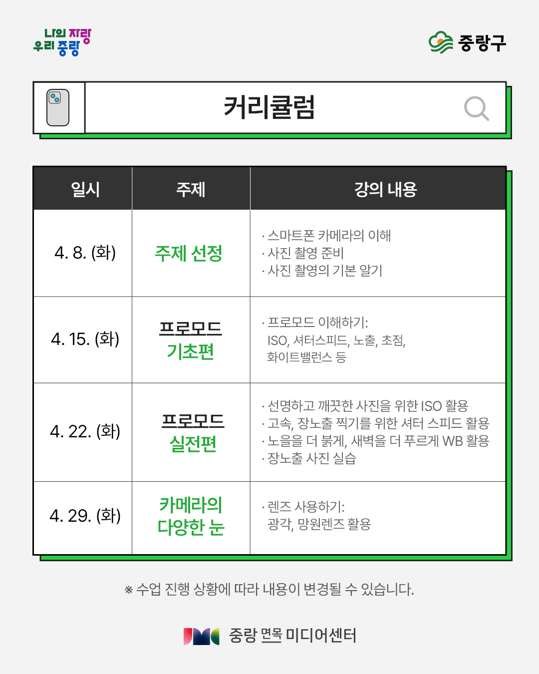 커리큘럼