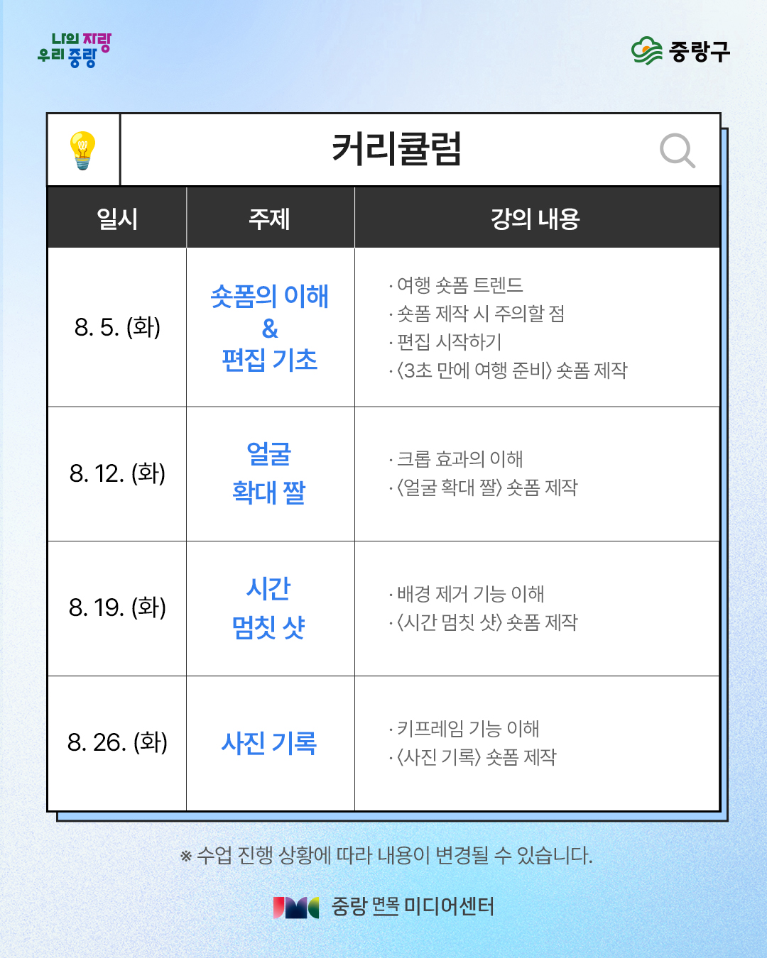 커리큘럼